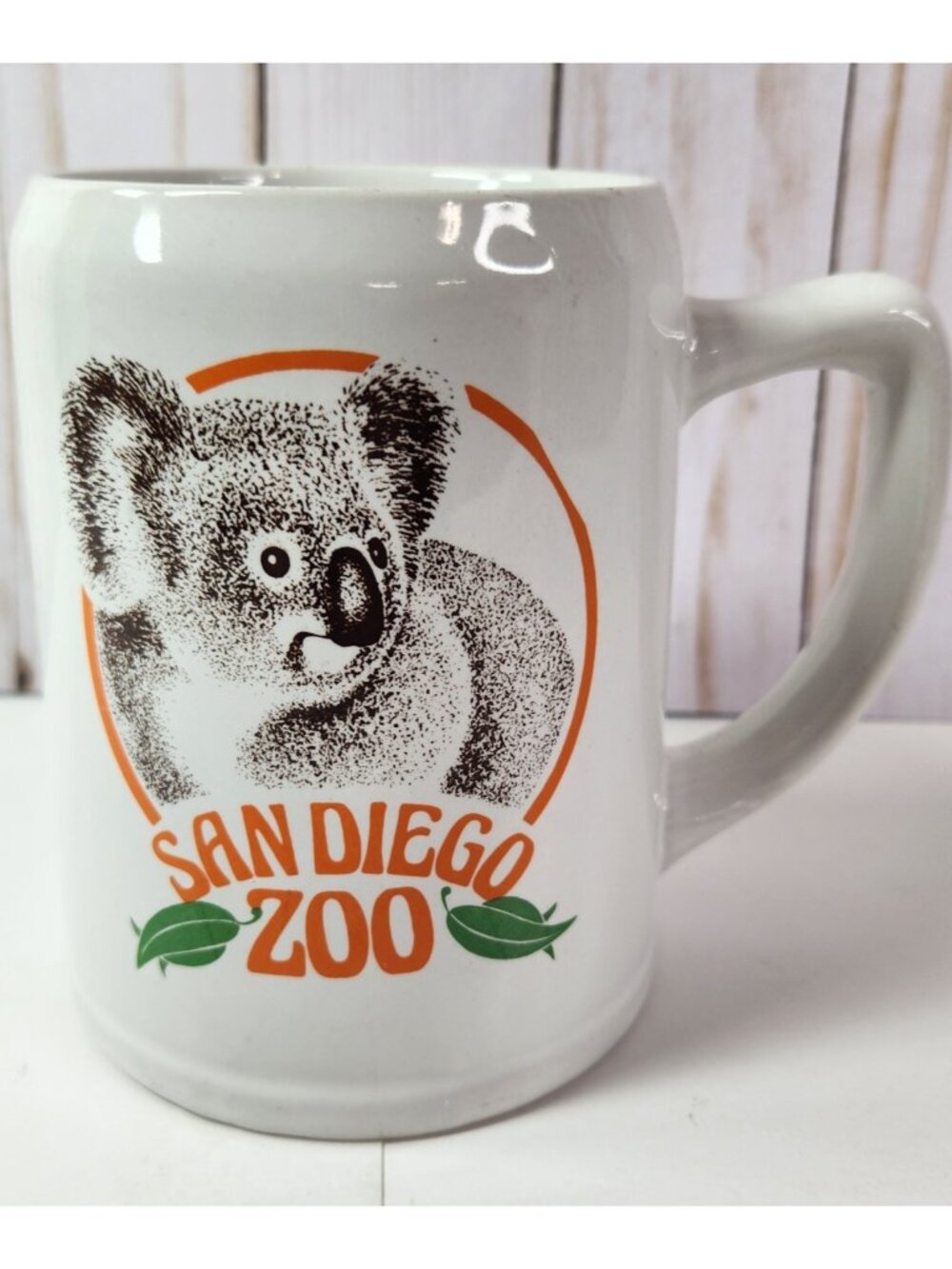 Vintage Coffee Mug Koala San Diego Zoo Large 20 Oz California Ceramic READ